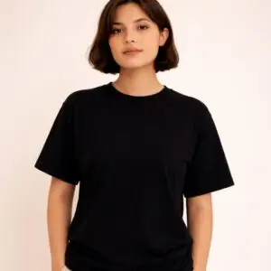 black oversized t shirt